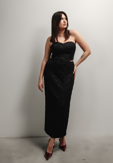 Юбка макси Enigma (черный)