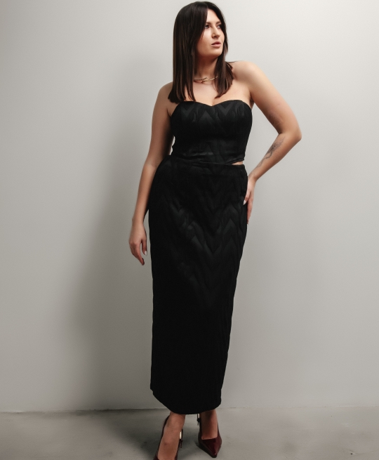 Юбка макси Enigma (черный)