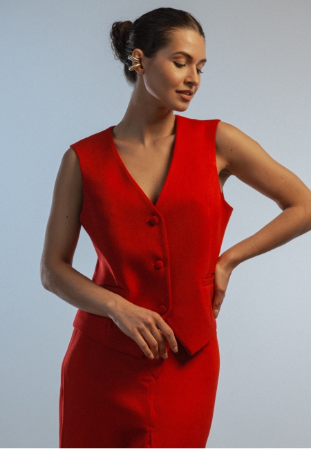 Жилет (красный)