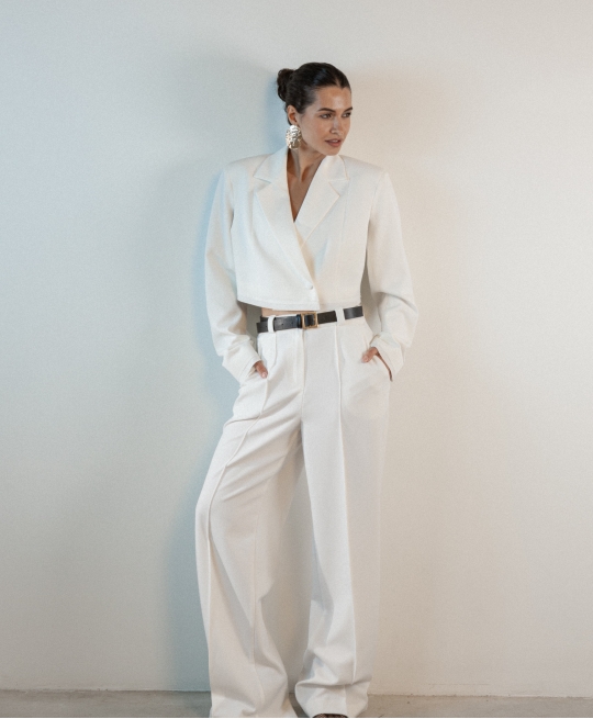 Брюки палаццо (айвори)