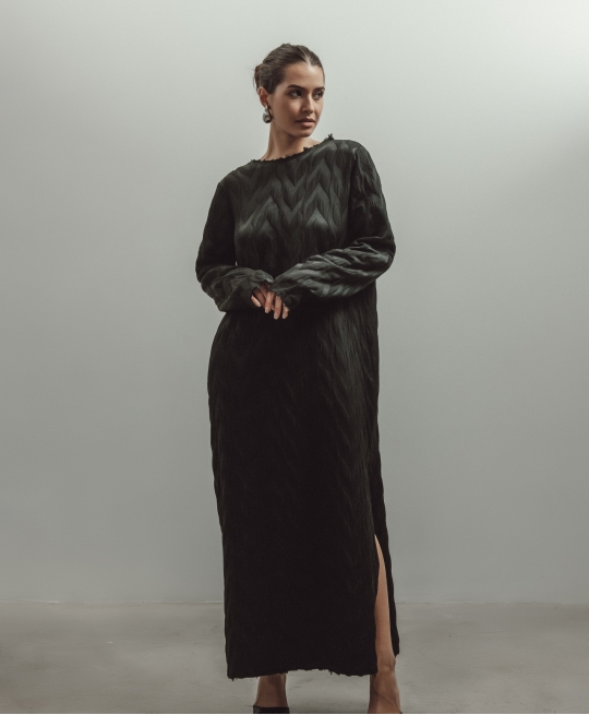 Платье макси Enigma (черный)