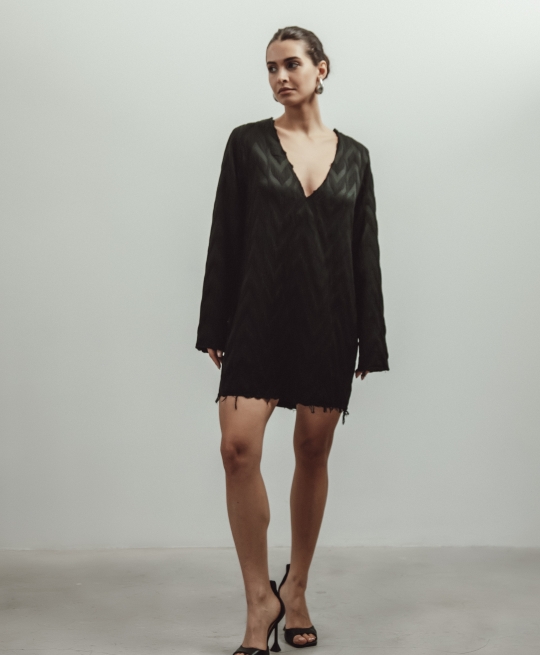 Платье мини Enigma (черный)