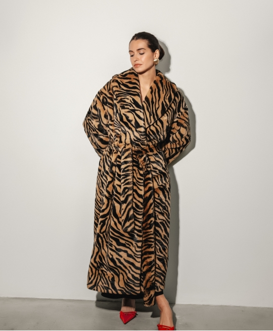 Шуба макси Tigra (тигровый)