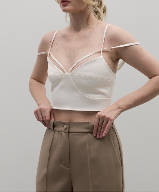 Брюки палаццо (беж)