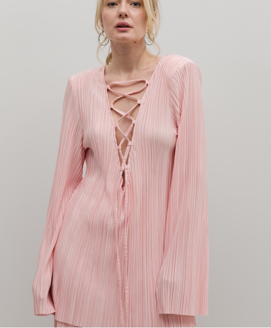 Туника гофре (розовый)