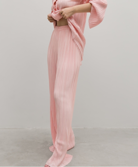 Брюки гофре (розовый)