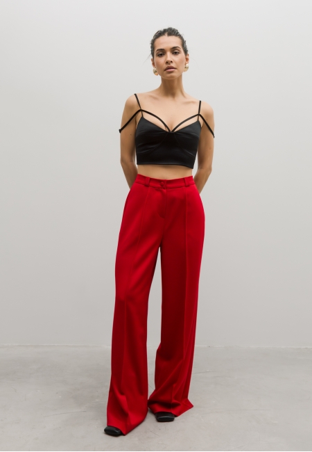 Брюки палаццо (red)