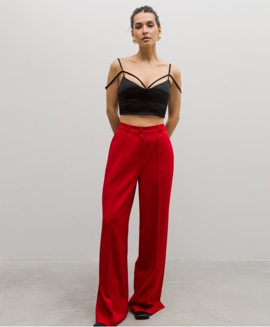 Брюки палаццо (red)