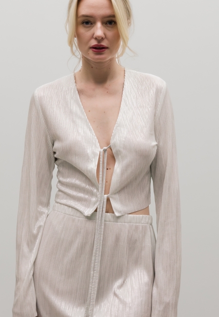 Блуза гофре (silver)