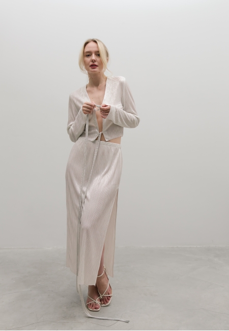 Юбка гофре (silver)