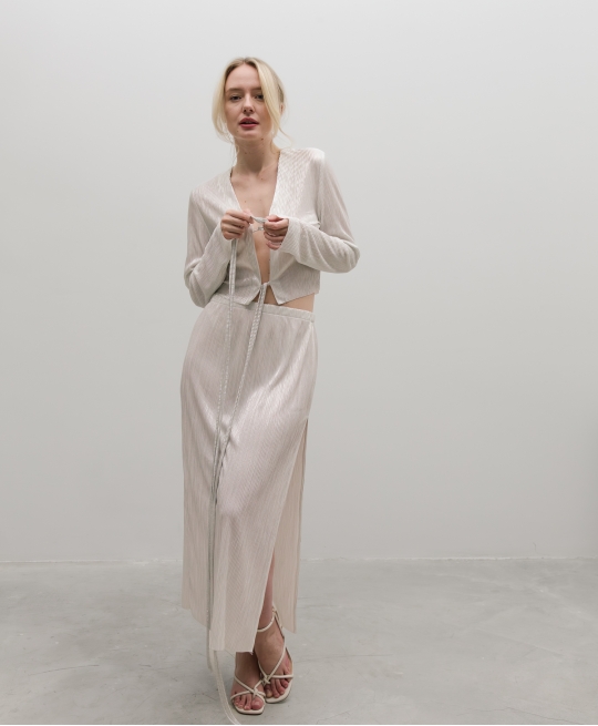 Юбка гофре (silver)