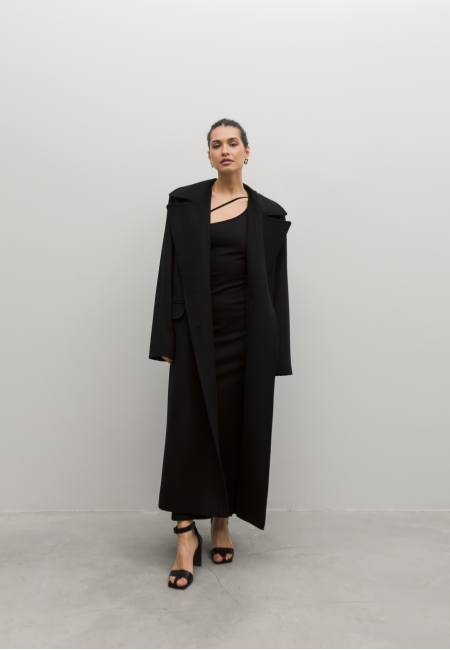 Шерстяное пальто (black)