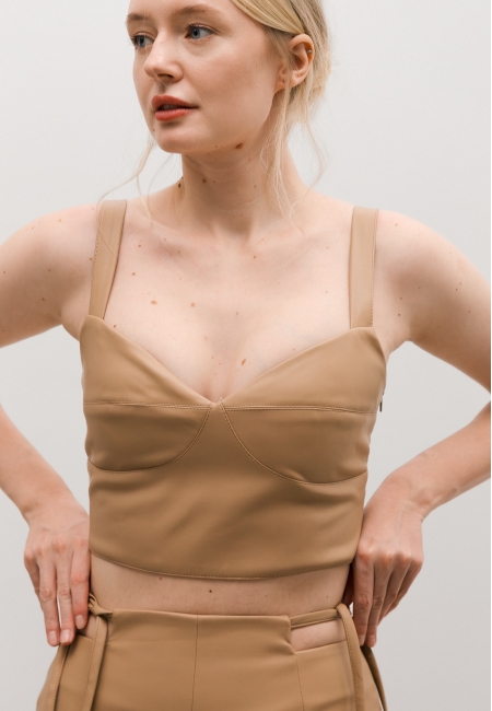 Топ эко-кожа (беж)