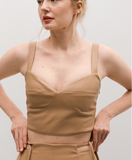 Топ эко-кожа (беж)