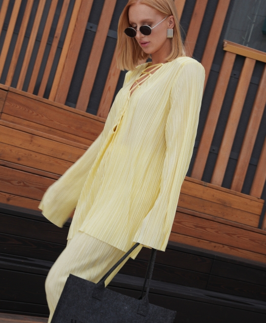 Туника гофре (лимонный)