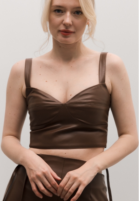 Топ эко-кожа (шоколад)