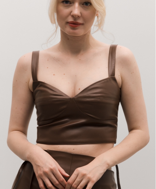 Топ эко-кожа (шоколад)