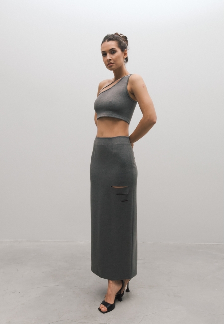 Юбка миди CHIC (grey)