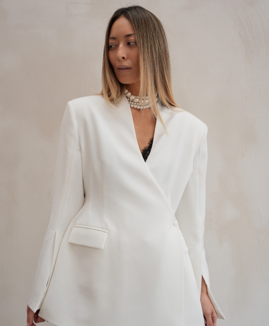 Жакет приталенный (айвори)