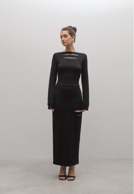 Юбка миди CHIC (black)