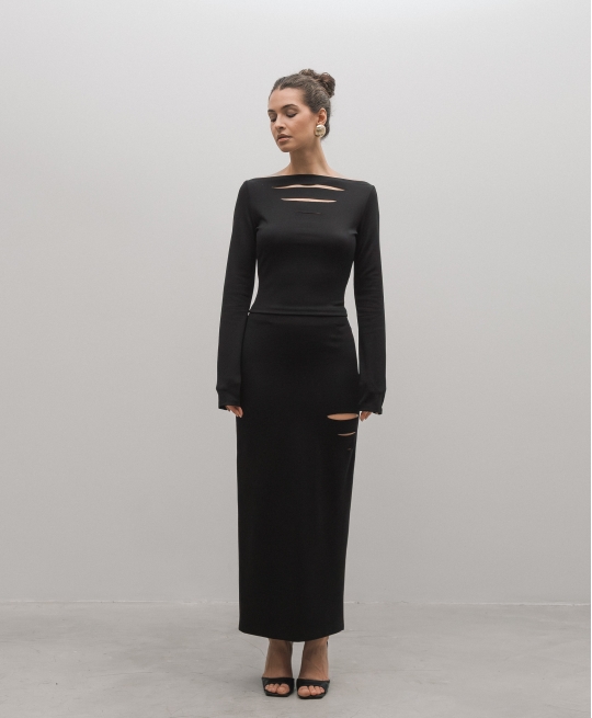 Юбка миди CHIC (black)