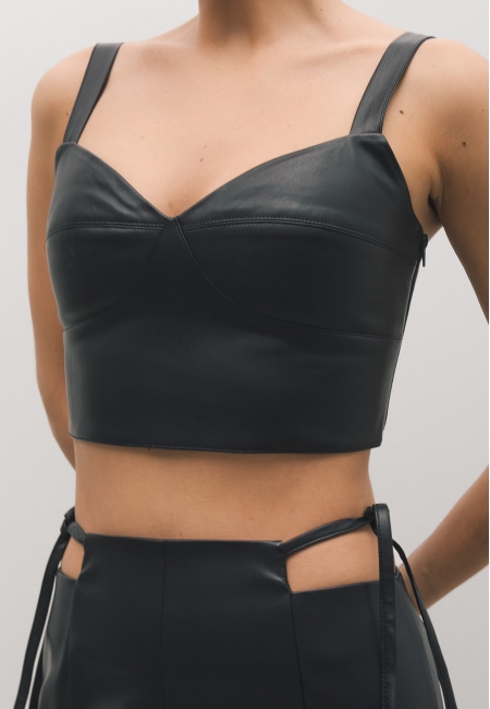Топ эко-кожа (черный)