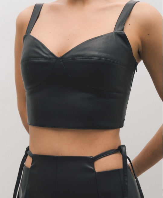 Топ эко-кожа (черный)
