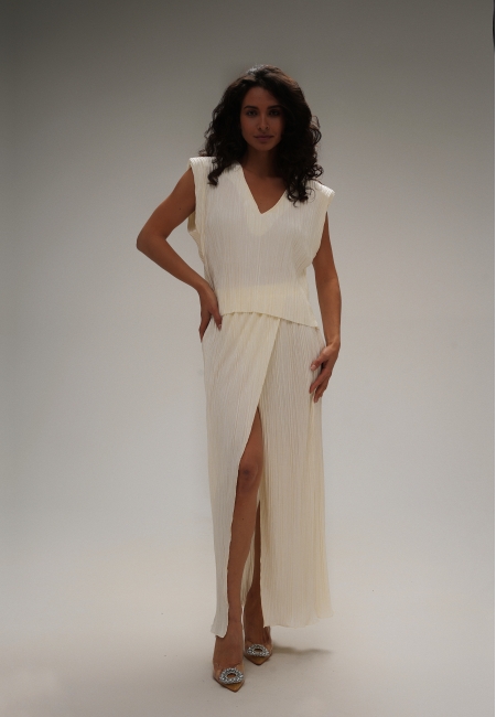 Юбка гофре (айвори)