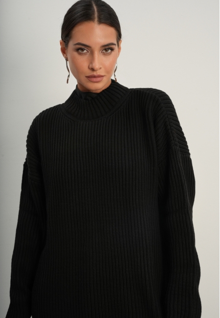 Свитер из смесовой шерсти BASE (black)