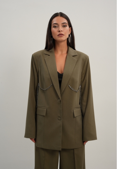 Жакет с цепью (хаки)