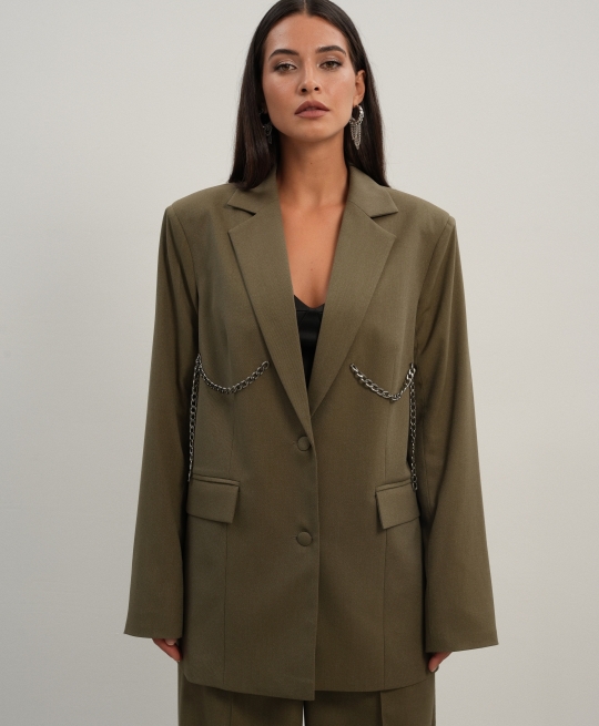 Жакет с цепью (хаки)