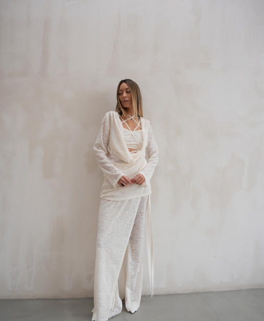 Топ из гипюра "Афродита" (айвори)