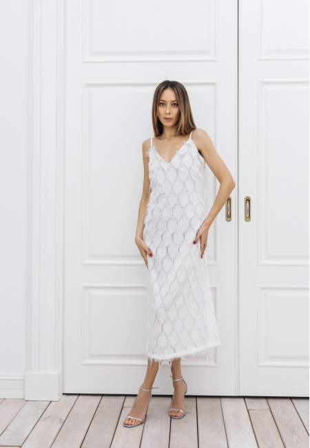 Платье комбинация MUSE (white)