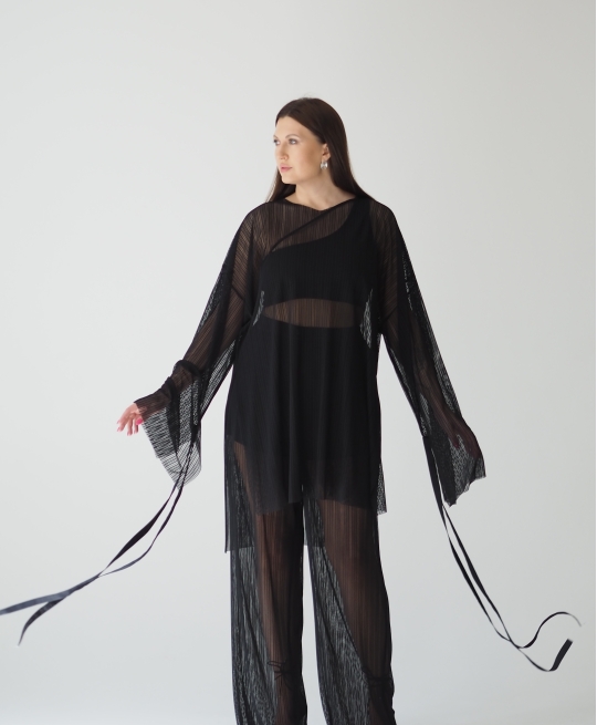 Туника сетка (черный)