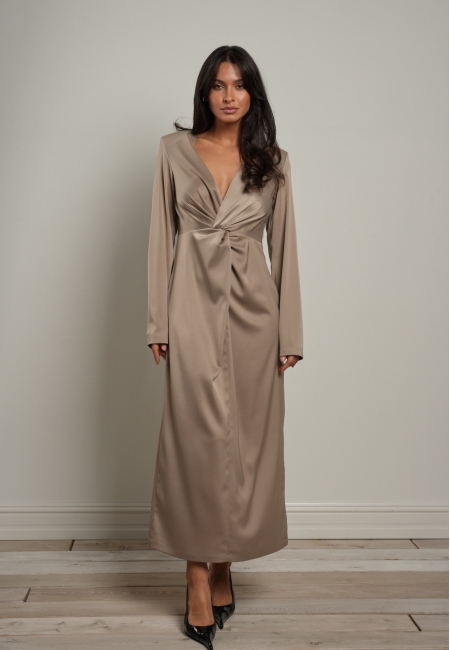 Платье с узлом (кремовый)