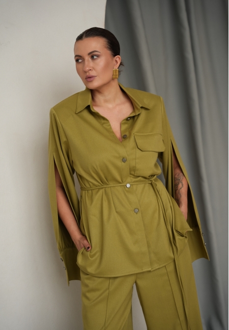 Рубашка из костюмной ткани